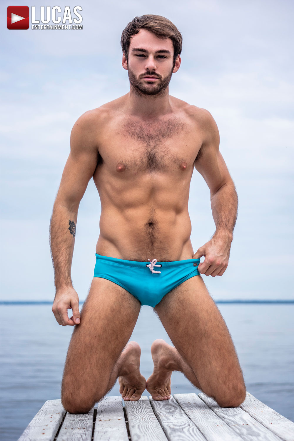 Max Adonis, Gay Porn Model, Gay Bareback Porn, Lucas Entertainment, Fire Island, Gay Men Bikini Swimsuit
